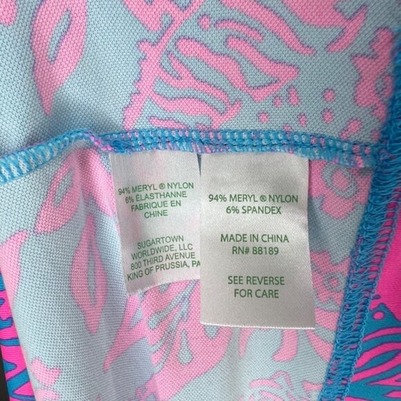 Lilly Pulitzer ChillyLilly Braedyn Aura Pink Leaf Dress L - Picture 4 of 4